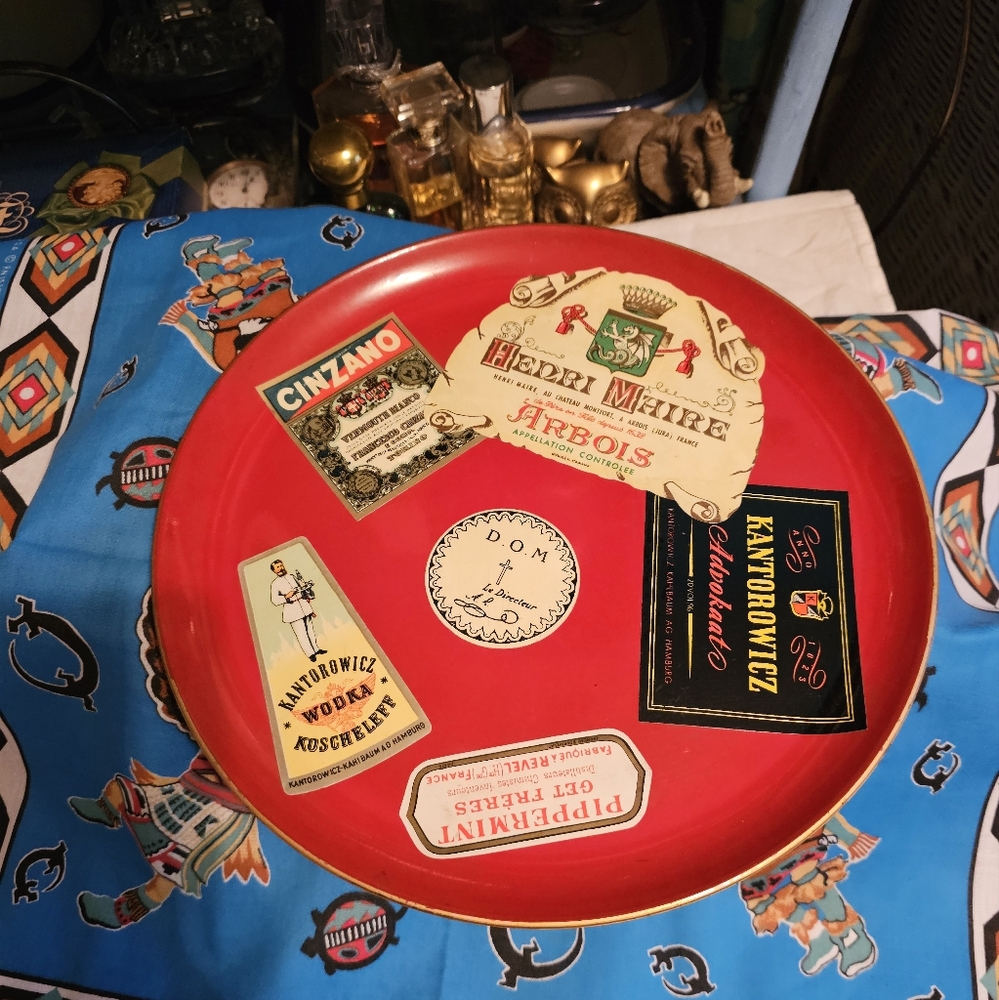 Vintage Bar Tray
